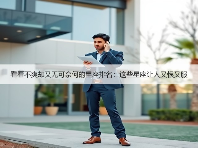 看着不爽却又无可奈何的星座排名:这些星座让人又恨又服(图3) 看着不爽却又无可奈何的星座排名:这些星座让人又恨又服(图3)