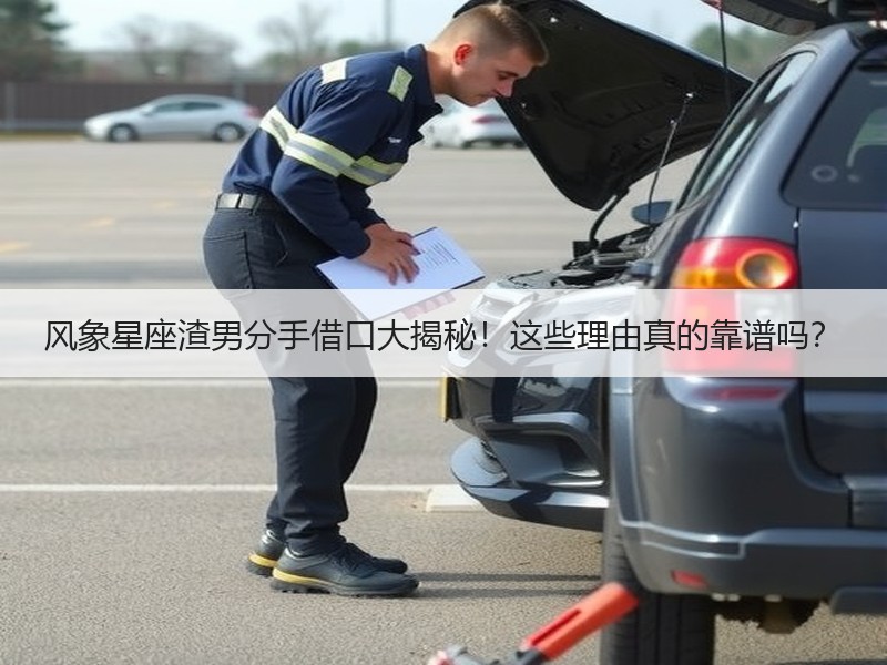 风象星座渣男分手借口大揭秘！这些理由真的靠谱吗？