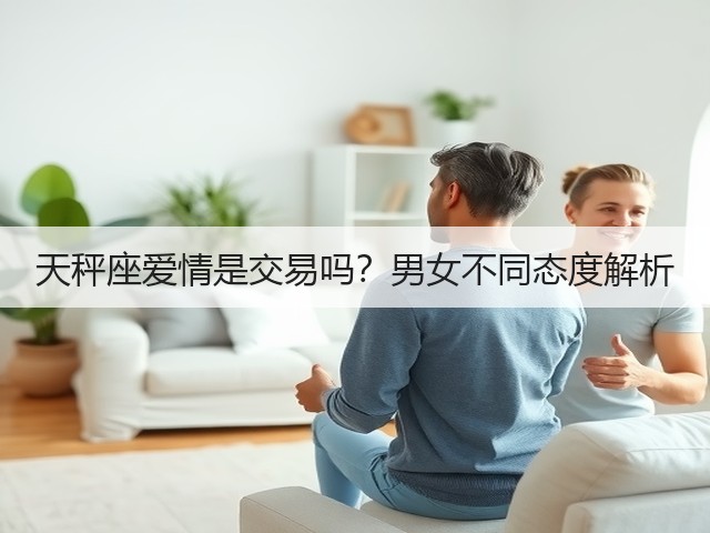 天秤座爱情是交易吗?男女不同态度解析(图1) 天秤座爱情是交易吗?男女不同态度解析(图1)