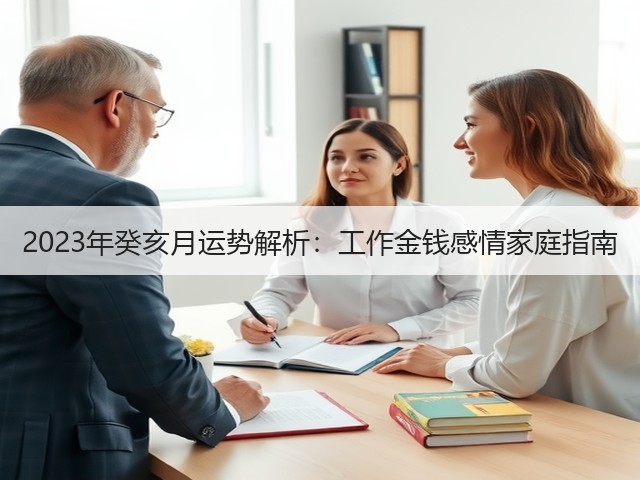2023年癸亥月运势解析：工作金钱感情家庭指南(图3)