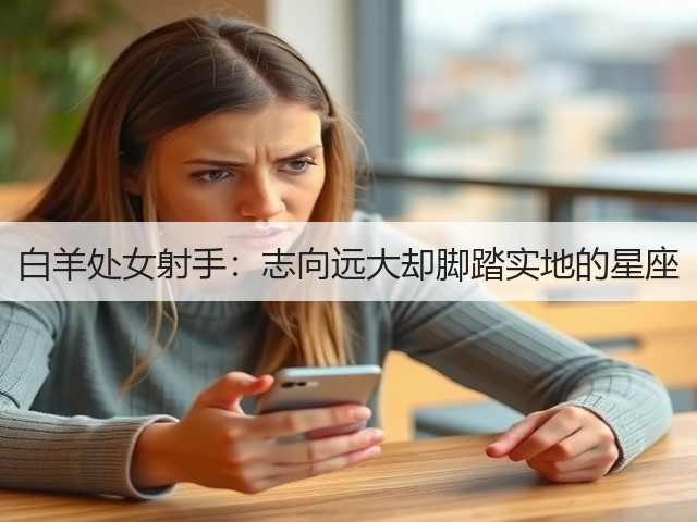 白羊处女射手：志向远大却脚踏实地的星座(图1)