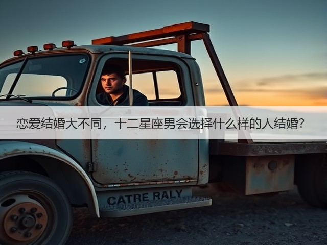 恋爱结婚大不同，十二星座男会选择什么样的人结婚？(图1)