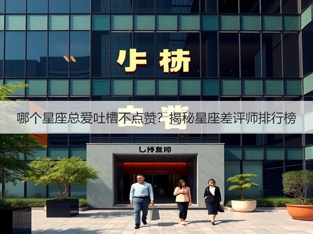 哪个星座总爱吐槽不点赞?揭秘星座差评师排行榜(图2) 哪个星座总爱吐槽不点赞?揭秘星座差评师排行榜(图2)