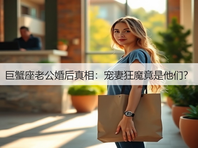 巨蟹座老公婚后真相：宠妻狂魔竟是他们？