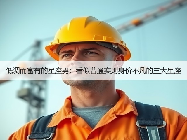 低调而富有的星座男：看似普通实则身价不凡的三大星座(图3)