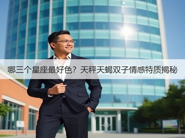 哪三个星座最好色?天秤天蝎双子情感特质揭秘(图1) 哪三个星座最好色?天秤天蝎双子情感特质揭秘(图1)