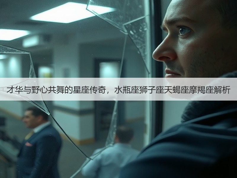 才华与野心共舞的星座传奇，水瓶座狮子座天蝎座摩羯座解析
