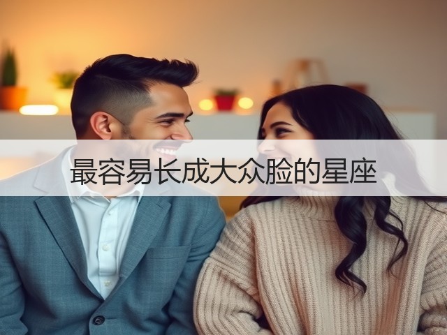最容易长成大众脸的星座(图1)