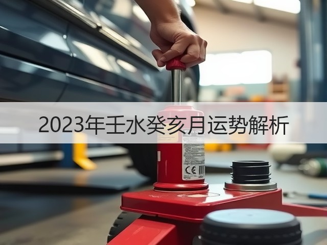 2023年壬水癸亥月运势解析(图2)