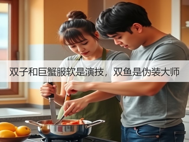 双子和巨蟹服软是演技，双鱼是伪装大师(图3)