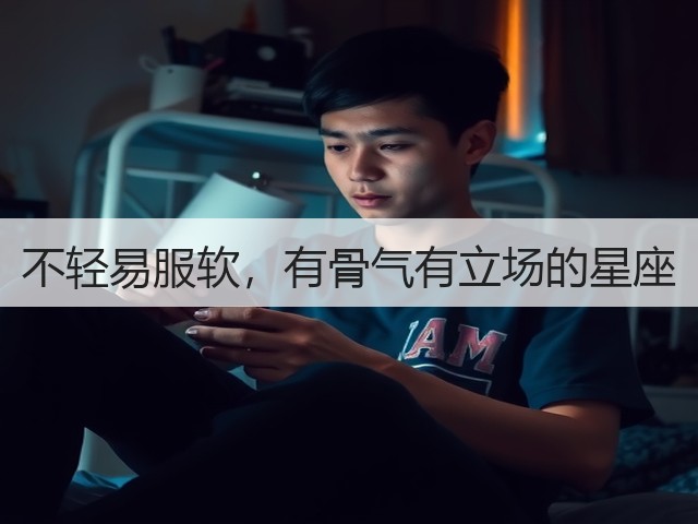 不轻易服软，有骨气有立场的星座(图2)
