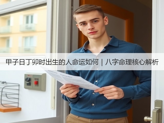 甲子日丁卯时出生的人命运如何|八字命理核心解析(图3) 甲子日丁卯时出生的人命运如何|八字命理核心解析(图3)