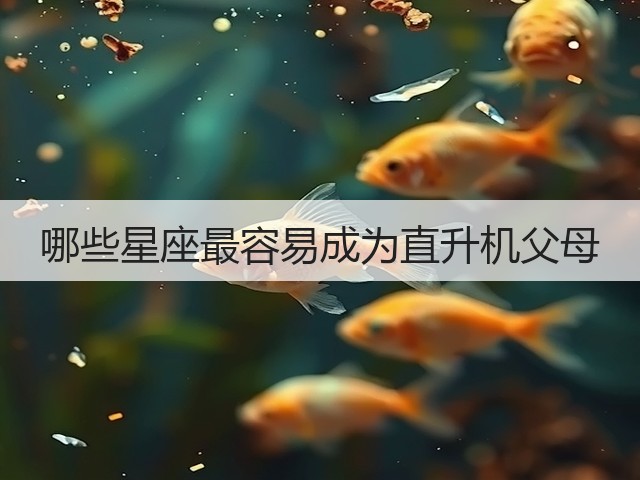 哪些星座最容易成为直升机父母(图3)