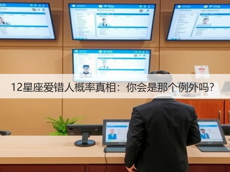 12星座爱错人概率真相：你会是那个例外吗？