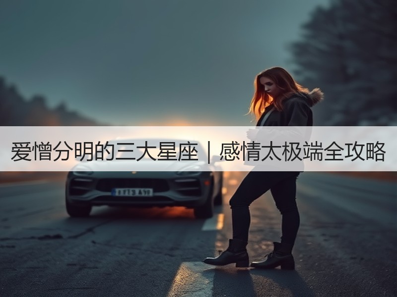 爱憎分明的三大星座｜感情太极端全攻略