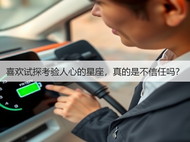 喜欢试探考验人心的星座，真的是不信任吗？(图3)