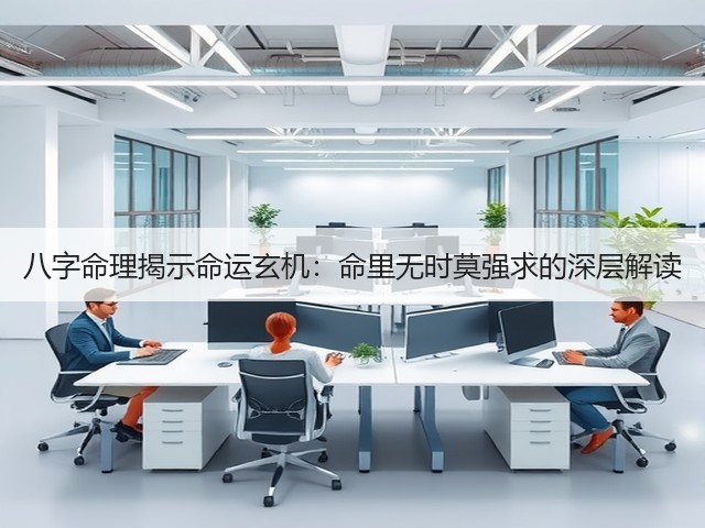 八字命理揭示命运玄机:命里无时莫强求的深层解读(图3) 八字命理揭示命运玄机:命里无时莫强求的深层解读(图3)