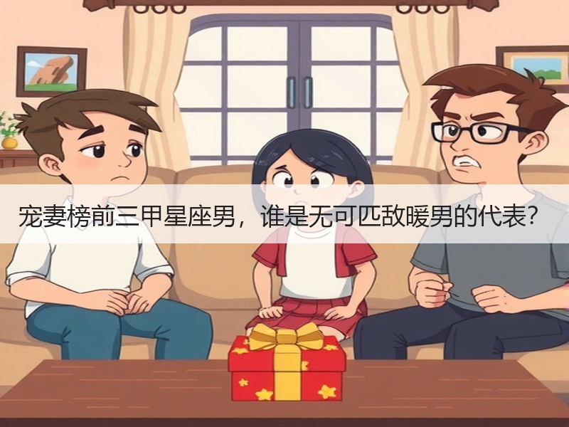 宠妻榜前三甲星座男，谁是无可匹敌暖男的代表？