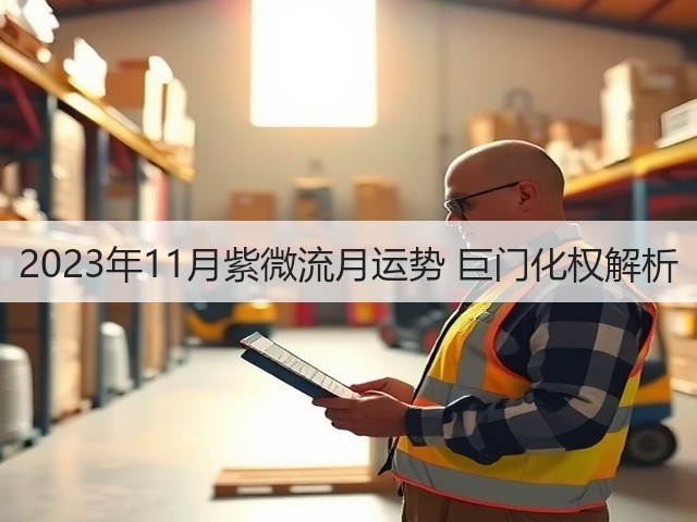 2023年11月紫微流月运势 巨门化权解析(图3)