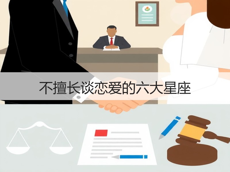 不擅长谈恋爱的六大星座