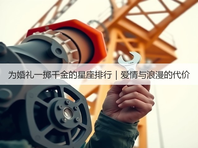 为婚礼一掷千金的星座排行｜爱情与浪漫的代价(图2)
